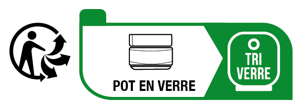 POT EN VERRE AVEC CAPOT TRI